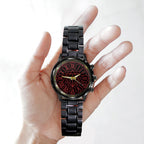 In Flames Black Stainless Steel Watch – TANTN24355
