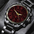 In Flames Black Stainless Steel Watch – TANTN24355