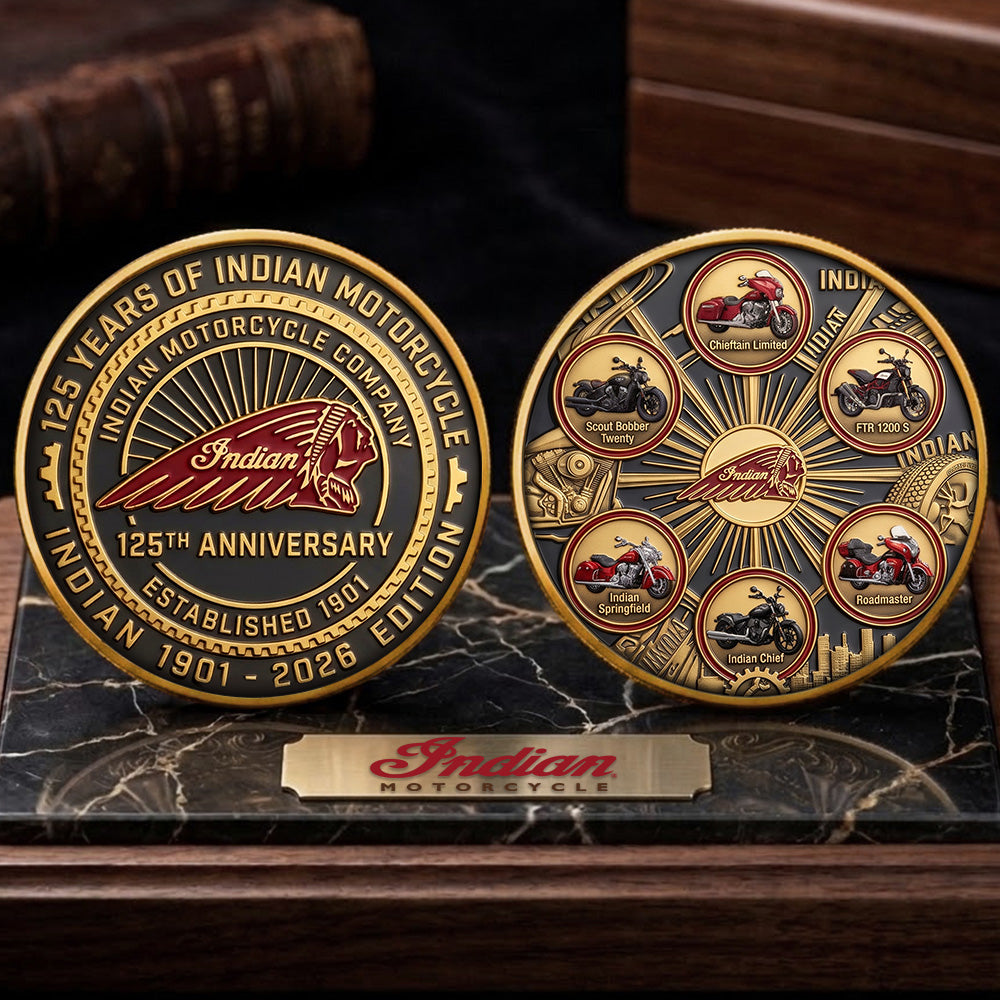 Indian Motorcycle 125th Anniversary Commemorative Coin – TMTHU8051