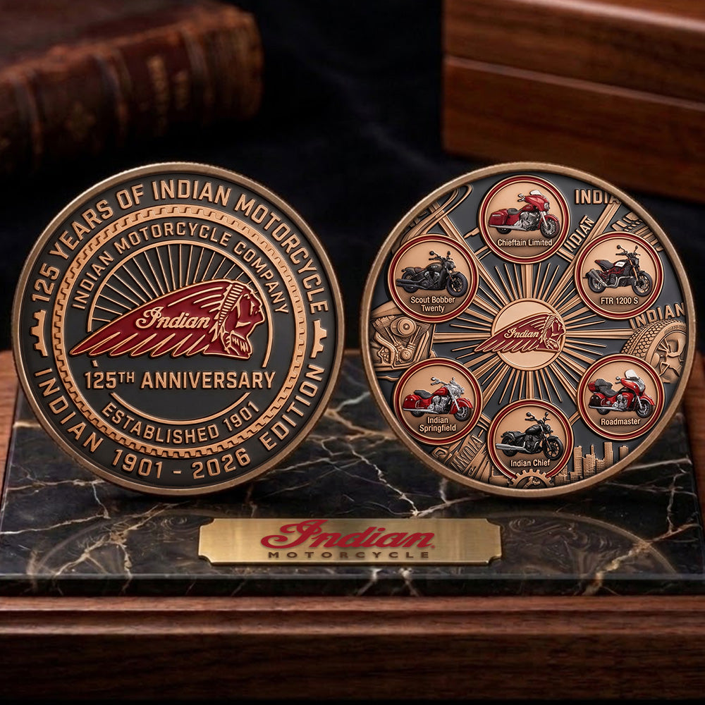 Indian Motorcycle 125th Anniversary Commemorative Coin – TMTHU8051