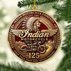 Indian Motorcycle 125th Anniversary Custom Shape 2-side Printed Acrylic Ornament – HOATT26865