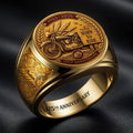 Indian Motorcycle 125th Anniversary 3D Engraved Ring – HOATT20335
