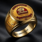 Indian Motorcycle 125th Anniversary 3D Engraved Ring – HOATT20386