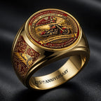Indian Motorcycle 125th Anniversary 3D Engraved Ring – HOATT20487