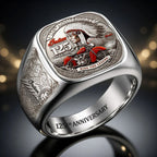 Indian Motorcycle 125th Anniversary 3D Engraved Ring – HOATT20526
