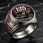 Indian Motorcycle 125th Anniversary 3D Engraved Ring – HOATT20608