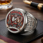 Indian Motorcycle 125th Anniversary 3D Engraved Ring – TMTHU10026