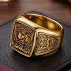 Indian Motorcycle 125th Anniversary 3D Engraved Ring – TMTHU10026