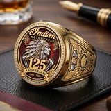 Indian Motorcycle 125th Anniversary 3D Engraved Ring – TMTHU10028