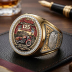 Indian Motorcycle 125th Anniversary 3D Engraved Ring – TMTHU9272