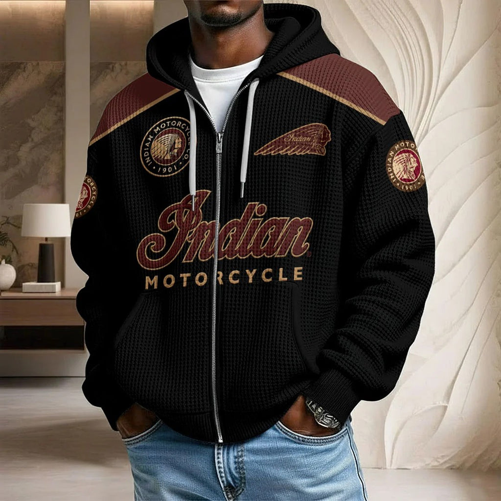 Indian Motorcycle 125th Anniversary 3D Unisex Waffle Hoodie – HOATT26842