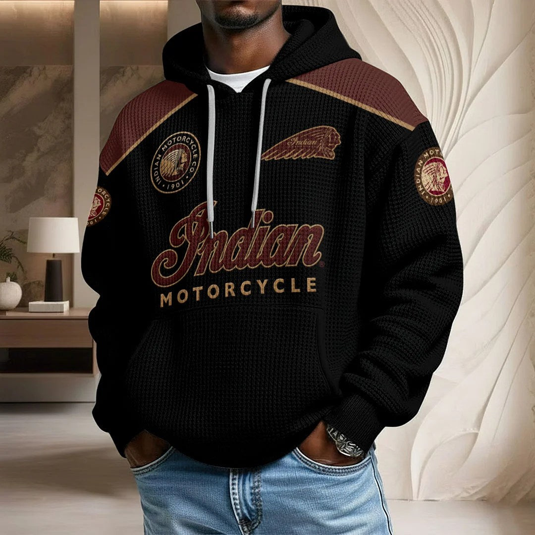 Indian Motorcycle 125th Anniversary 3D Unisex Waffle Hoodie – HOATT26842