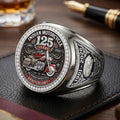 Indian Motorcycle 125th Anniversary 3D Engraved Ring – TMTHU8857