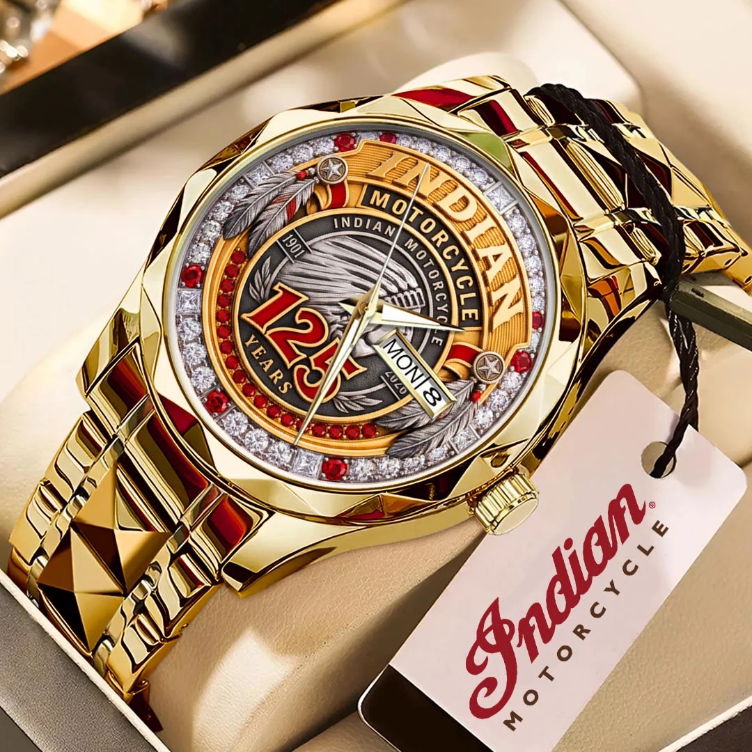 Indian Motorcycle 125th Anniversary Alloy Luxury Quartz Watch – TMTHU10071