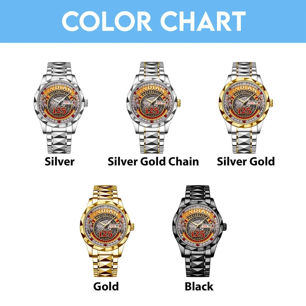Indian Motorcycle 125th Anniversary Alloy Luxury Quartz Watch – TMTHU10071
