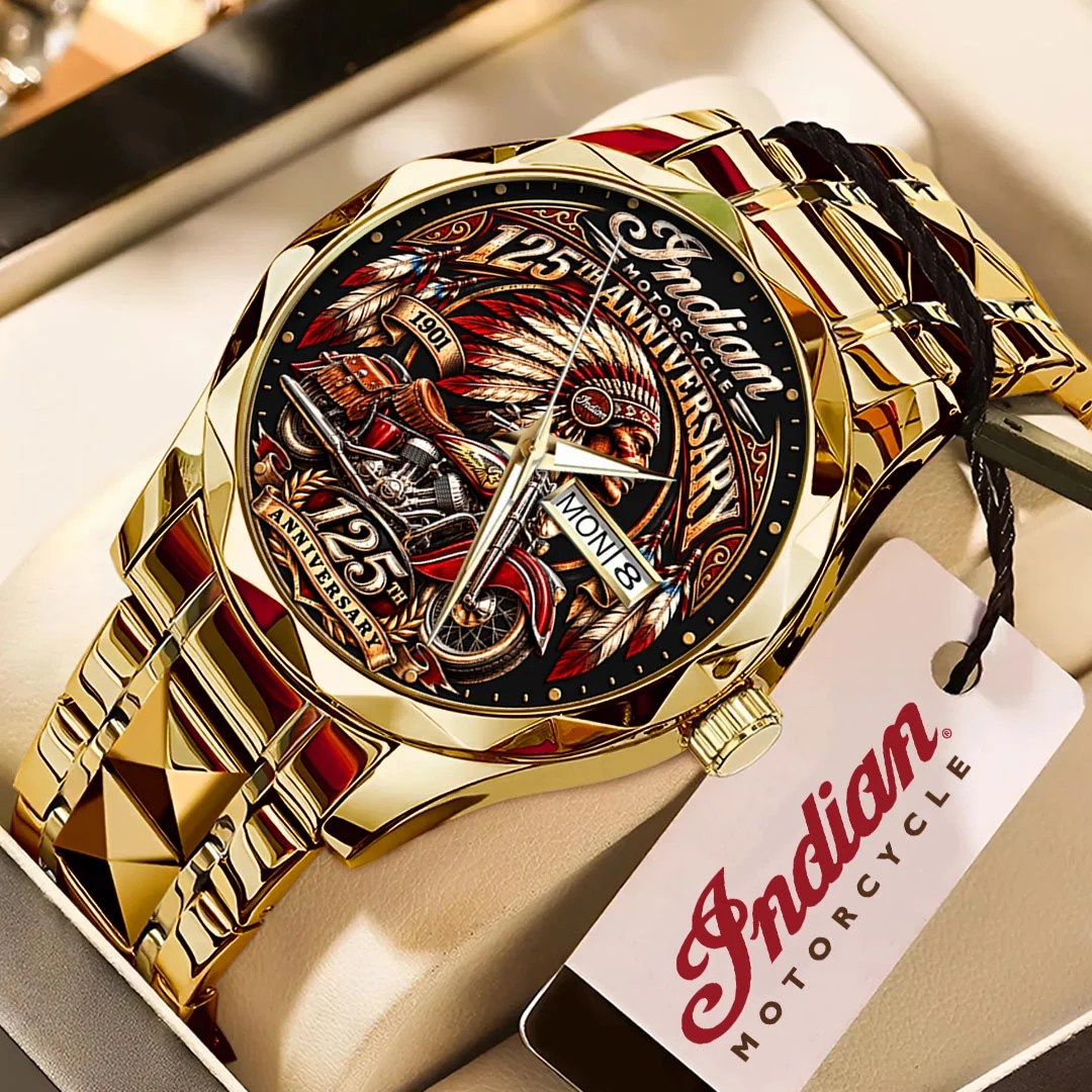 Indian Motorcycle 125th Anniversary Alloy Luxury Quartz Watch – TMTHU10184