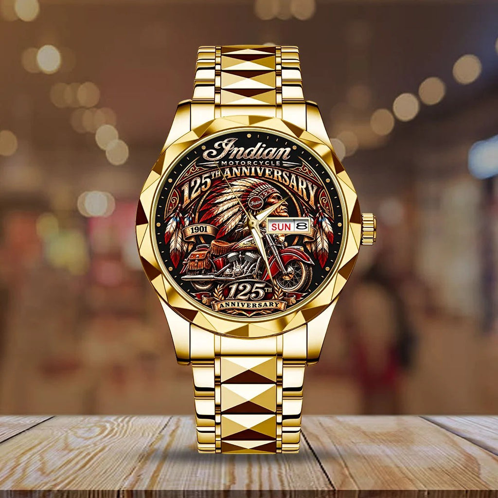 Indian Motorcycle 125th Anniversary Alloy Luxury Quartz Watch – TMTHU10184