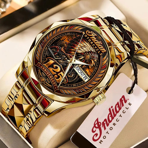 Indian Motorcycle 125th Anniversary Alloy Luxury Quartz Watch – TMTHU10220