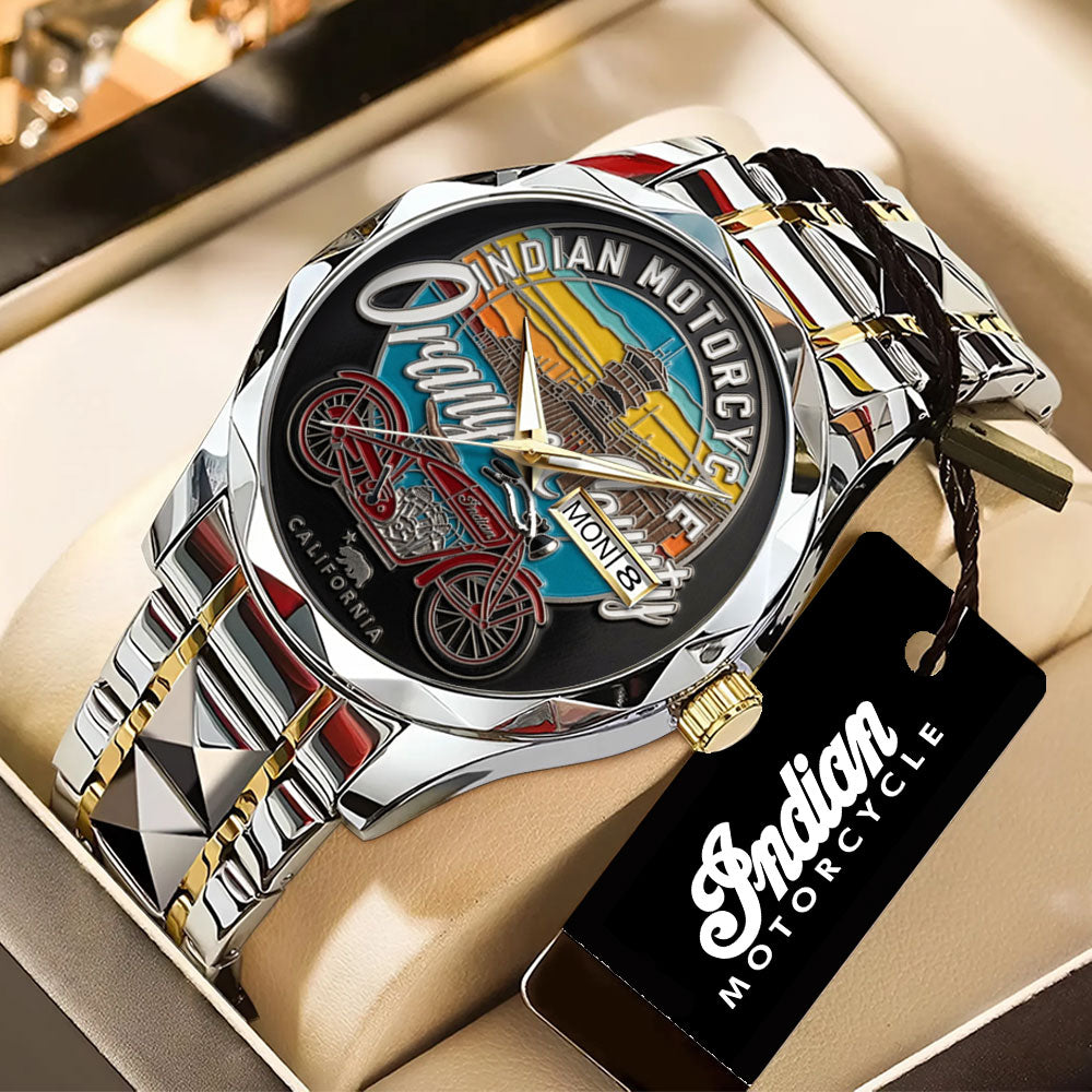 Indian Motorcycle 125th Anniversary Alloy Luxury Quartz Watch – TANTN24802