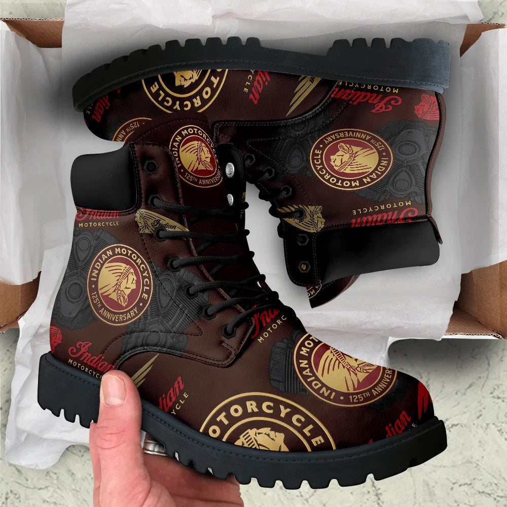 Indian Motorcycle 125th Anniversary All-Season Leather Boots – TMTHU10090