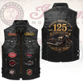 Indian Motorcycle 125th Anniversary Premium 2D Sleeveless Leather Vest – HOATT20794