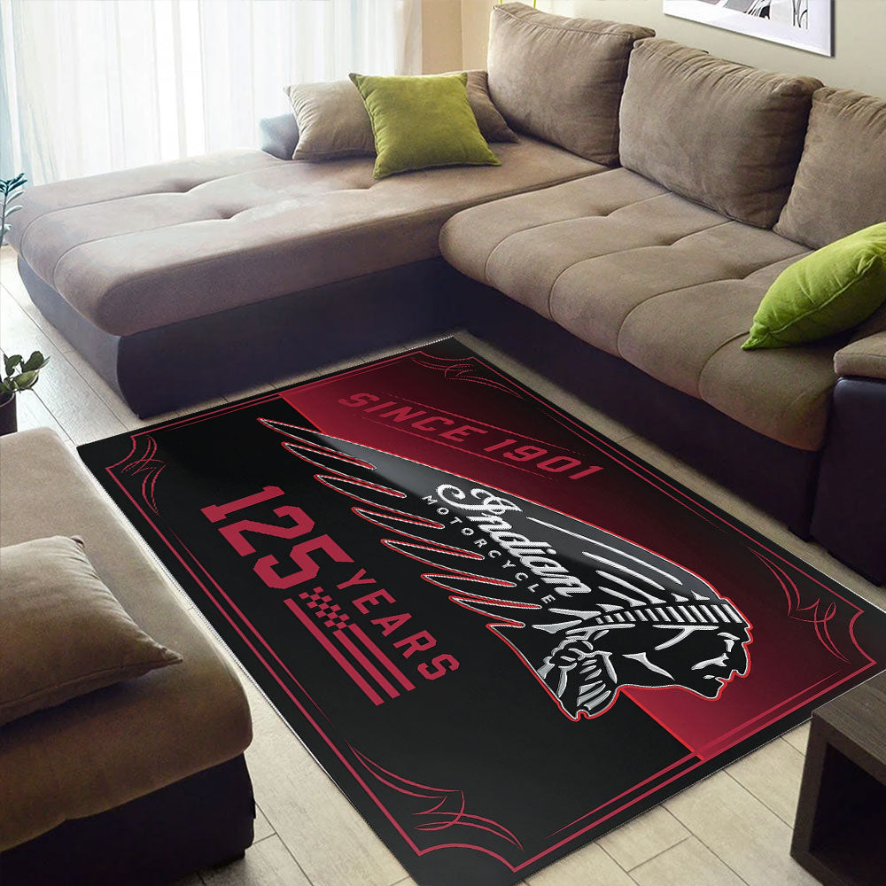 Indian Motorcycle 125th Anniversary Rectangular Rug – TMTHU8107