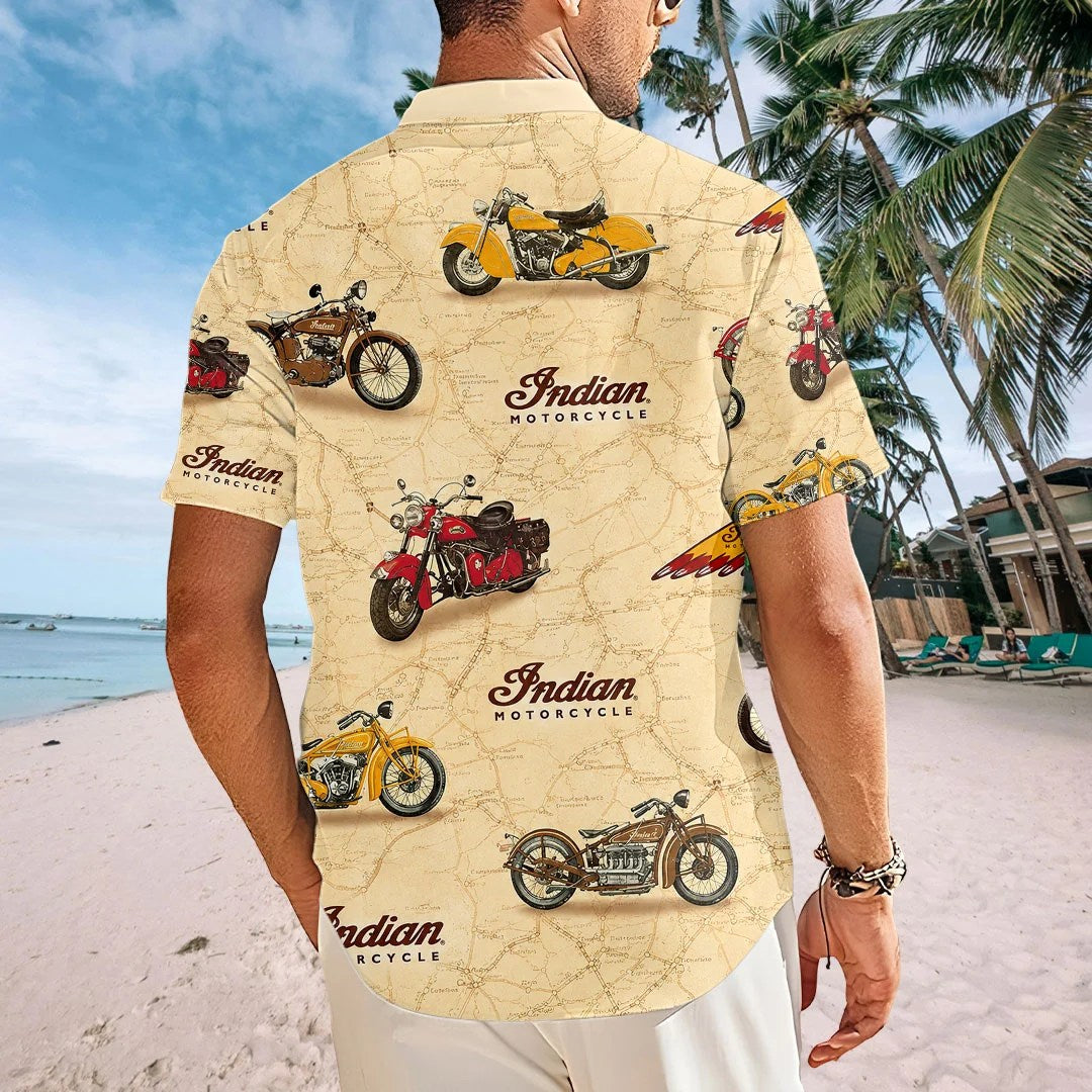Indian Motorcycle Short Sleeve Button-Down Shirt – HOATT26869