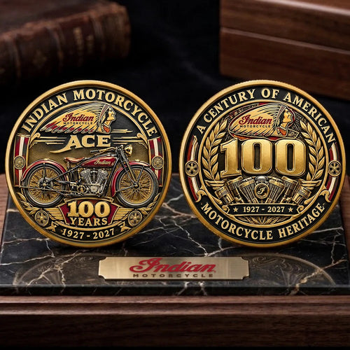 Indian Motorcycle x Ace 100th Anniversary 2027 Commemorative Coin – TMTHU9959