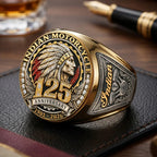 Indian Motorcycle 125th Anniversary 3D Engraved Ring – TMTHU10001