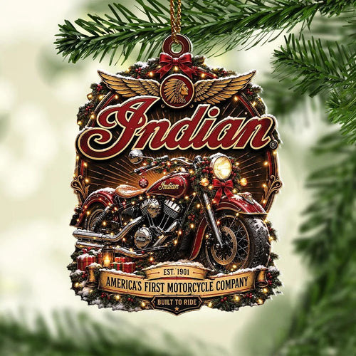 Indian Motorcycle Custom Shape 2-side Printed Acrylic Ornament – HOATT21558