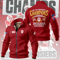 Indiana Hoosiers Football Big Ten Champions Thick Knit Fleece Jacket – TMTHU2549