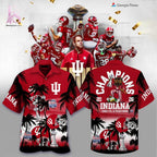 Indiana Hoosiers Champions 2025 Peach Bowl Hawaiian Shirt