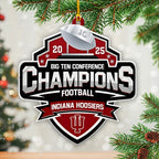 Indiana Hoosiers Football 2025 Big Ten Champions Custom Shape 2-sided Acrylic Ornament – HOATT15029