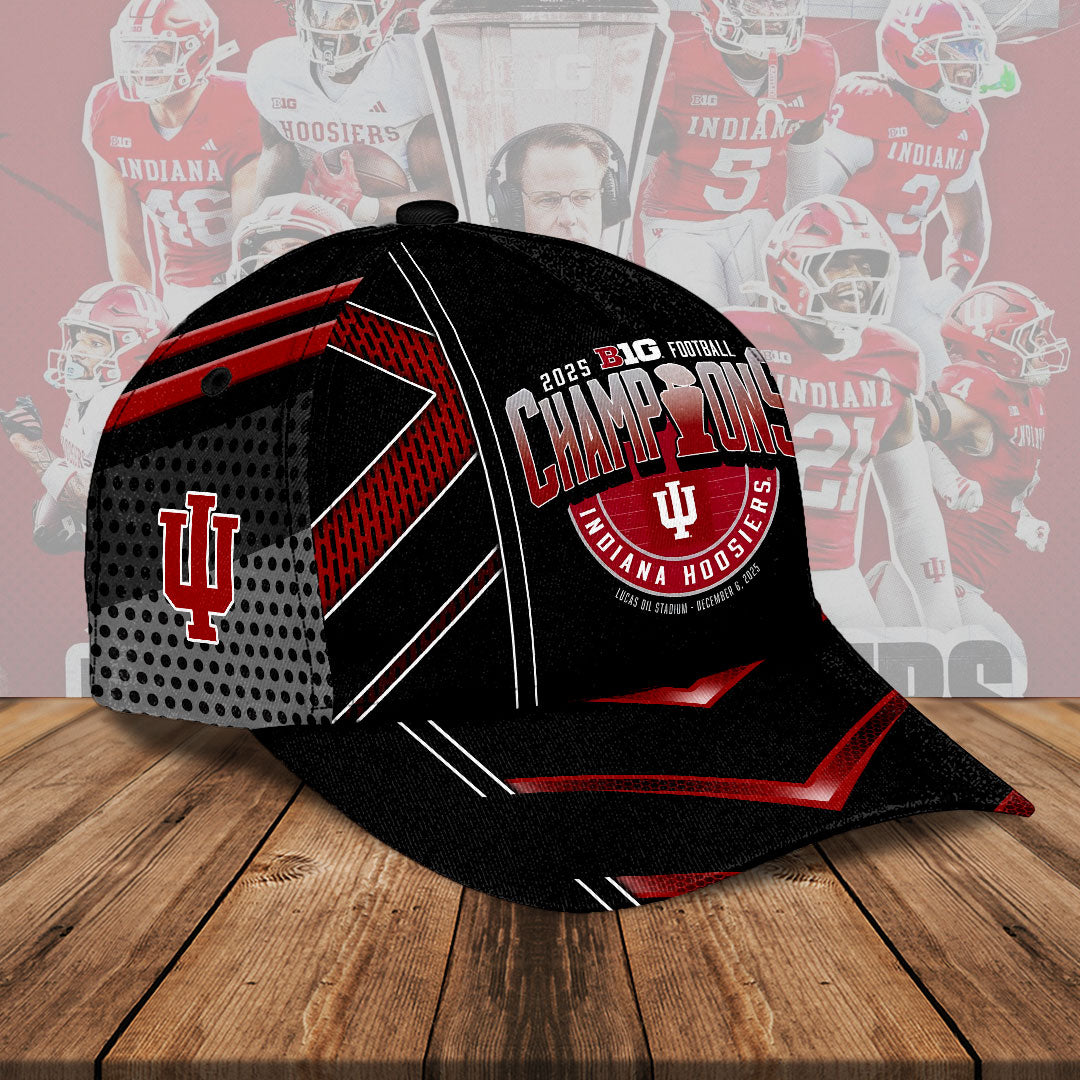 Indiana Hoosiers Football 2025 Big Ten Champions Classic Cap – HOATT14989