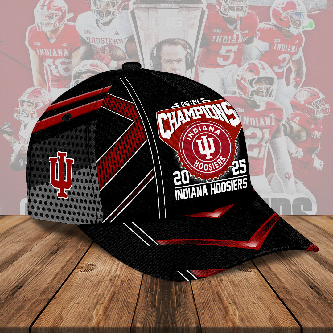 Indiana Hoosiers Football 2025 Big Ten Champions Classic Cap – HOATT15117