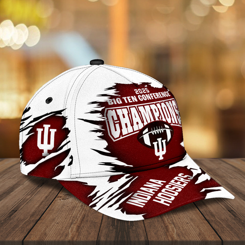 Indiana Hoosiers Football 2025 Big Ten Champions Classic Cap – MAITM14086