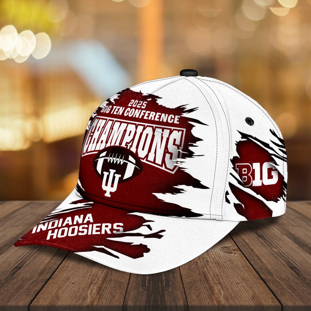 Indiana Hoosiers Football 2025 Big Ten Champions Classic Cap – MAITM14086