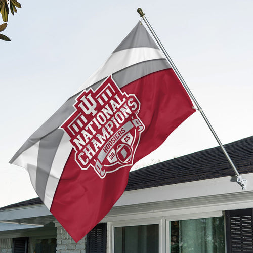 Indiana Hoosiers Football 2025 National Champions 3D Double-side House Flag – MAITM14558