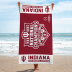 Indiana Hoosiers Football 2025 National Champions Rectangle Beach Towel – MAITM14518