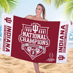 Indiana Hoosiers Football 2025 National Champions Rectangle Beach Towel – MAITM14518