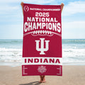Indiana Hoosiers Football 2025 National Champions Rectangle Beach Towel – MAITM14523
