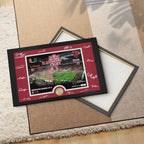 Indiana Hoosiers Football 2025 Rectangle Canvas With Inner Frame – TMTHU3390