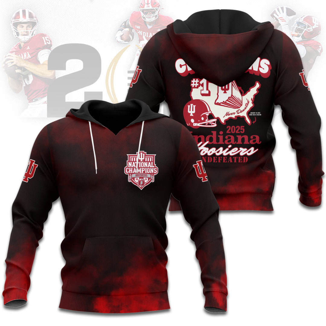 Indiana Hoosiers Football 2026 National Champions 3D Apparel – HOATT15791