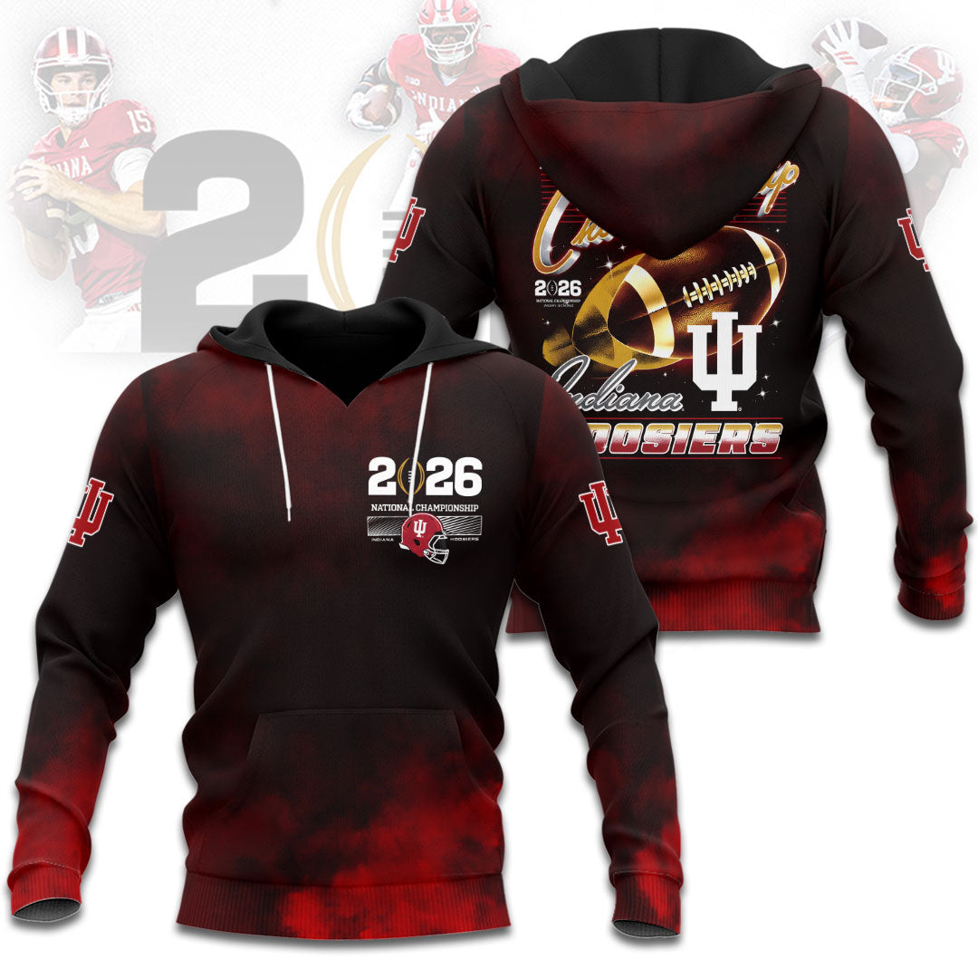 Indiana Hoosiers Football 2026 National Championship 3D Apparel – HOATT15726