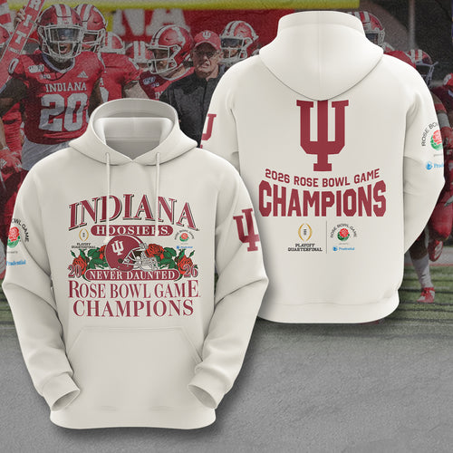 Indiana Hoosiers Football 2026 Rose Bowl Champions 3D Apparel – MAITM14290
