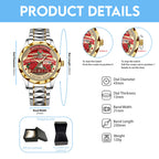 Indiana Hoosiers Football 2026 Rose Bowl Champions Alloy Luxury Quartz Watch – HOATT15729