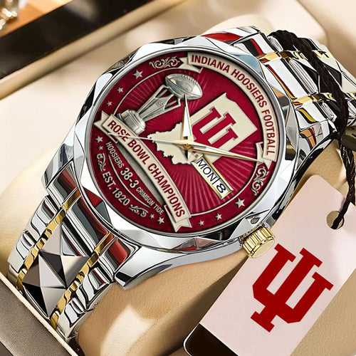 Indiana Hoosiers Football Rose Bowl Champions Alloy Luxury Quartz Watch – MAITM14353