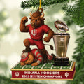 Indiana Hoosiers Football 2025 Big Ten Champions Custom Shape 2-sided Acrylic Ornament – MAITM14008