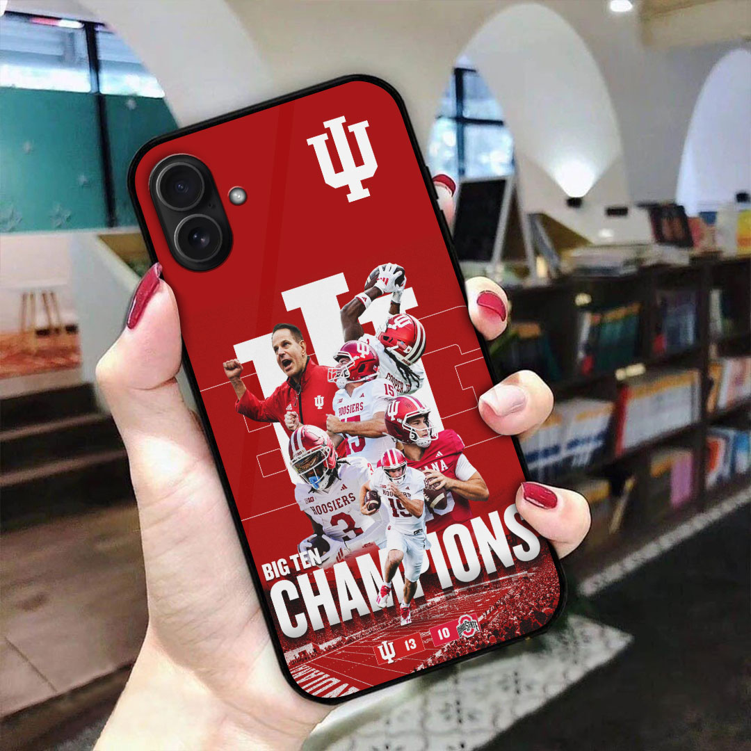 Indiana Hoosiers Football 2025 Big Ten Champions Phone Case – MAITM13992