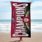 Indiana Hoosiers Football 2025 Big Ten Champions Rectangle Beach Towel – MAITM13985